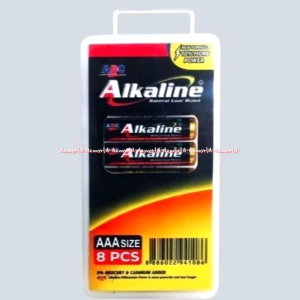 ABC Alkaline AAA 8pcs Baterei Kecil Remote A3 Batrai Tahan Lama Tidak Mengandung Mercuri