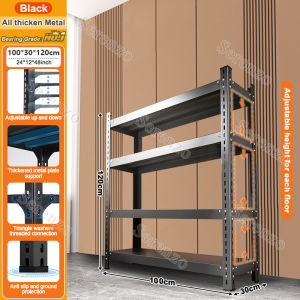 SERENZO Heavy Duty Metal Storage Shelf Rack  4/5/6/7-Layer Adjustable  Metal Rack Organizer Shelf For Garage Warehouse Kitchen Pantry Home Storage Shelf Boltless Rack Multi-purpose bookshelf Storage Rack Goods Shelves