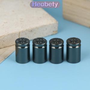 Heabety 4pcs đạn vỏ lốp van Thân mũ hợp kim nhôm xe không khí thân cap cho xe ô tô SUV Xe Tải xe đạp xe máy xe đạp