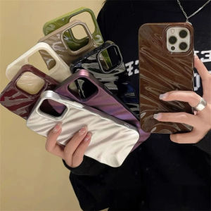 INS Pleats Casing for IPhone 11 Case 16 15 14 13 12 11 Pro Max 6 7 8 Plus X XR XS Max SE 2020 Anti-shatter Soft TPU Back Cover