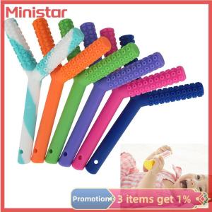 Ministar Kids Chewing Tube Y-Shape Chewy Teether Baby Oral Motor Chew Tools Tuxtured Auti