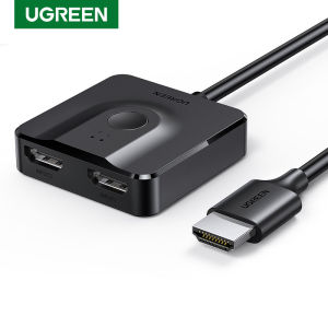 UGREEN 2-Port HDMI-compatible Switch 4K 60Hz Switcher Splitter (two cut one / one point two)for Switch Xbox PS4 Monitor Box with 1m HDMI Cable