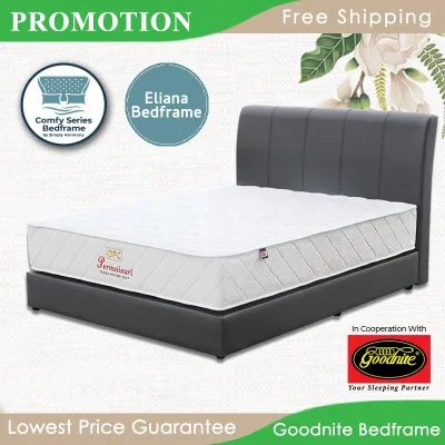 **PROMOTION** Eliana Bedframe / Divan + Headboard / Goodnite / Bedframe / King / Queen Size / Super Single / Single / Goodnite Bed