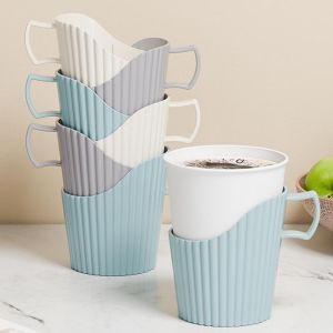 Plastic Cup Holder Disposable Paper Cup Holder Office Thickened Cup Holder Cup Holder Heat-insulating Cup Holder Tea Cup Holder