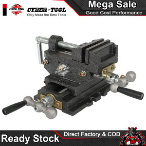 3IN/4IN Cross Slide Drill Press Vise X-Y 2-Way Milling Clamp for Bench Top Worktable