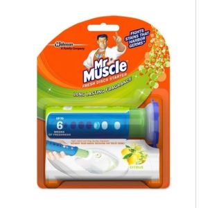 Mr Muscle Fresh Disc Starter 6s Toilet Cleaner Citrus Lavender Odor Shield Bathroom Freshener