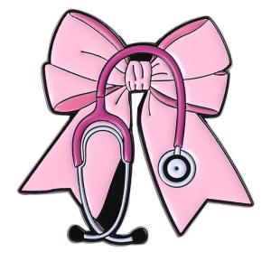 Fun Wellness Themed Brooch Feature Health Tools Unique Design Safety Lapel Pin Alloy Gift For Staff