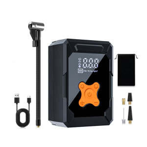 Digital Tire Inflator Portable Car Air Compressor for Motorcycle Car Ball Air Pumps with Flashlight Power Banks Function