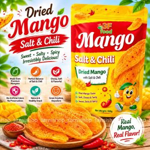 [ BUY 1 GET 1 ] DRIED MANGO WITH SALT AND CHILI 3FFOOD - Dried Mango Salt Chili Spicy & Sour Snack