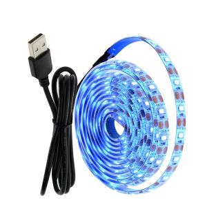 1/3/5m LED Strip Light USB Self Adhesive TV Background Decor Mirror Fill Light Flexible Lighting 5V