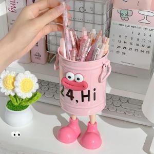 1 ชิ้น ที่ใส่ปากกาขนาดใหญ่ ดีไซน์น่ารัก ปากกว้าง ความจุมาก มีหูหิ้ว เหมาะสำหรับปากกาและตะกั่ว กล่องเก็บของตั้งโต๊ะ เครื่องประดับสร้างสรรค์ กล่องเก็บของตั้งโต๊ะนักเรียน ของขวัญที่ยอดเยี่ยม