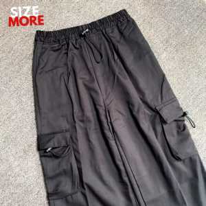 Kiya Cargo Pants Highwaist Loose Korean Style Celana cargo Wanita Tali Serut