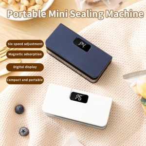 SH USB Rechargeable Plastic Bags Sealer Handheld Bottom Heat Bag Sealing Machine Mini Seal Button Sealing Clip Food Packaging