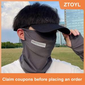 【ZTOYL】 Uv Solar Arm Sleeves Men Cycling Mask Long Sleeve Ice Silk Driving Arm Cover Uv Protection Summer Women Anti-Sunburn Cool Muff
