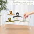 Acrylic Hair Accessories Organizer Holder,360-Degree Rotating Claw Clip Organizer,Hair Clip Organizer Display Clear Stand for Dressing Table for Women and Girls. 