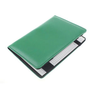 Golf Scorecard Holder Deluxe Leather Golf Score Card Holder with 1 Pc Wood Pencil and 2 Pcs Score Cards Gift Accessories