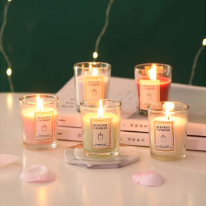 เทียนหอมอโรม่า กลิ่นหอม ดับกลิ่น ไขถั่วเหลือง เทียนหอมปรับอากาศ เทียนหอมสร้างบรรยากาศ เทียนหอมไขถั่วเหลือง 100g