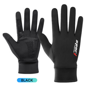Non-Slip Gloves Motorcycle Ice Silk Gloves Breathable Outdoor Sports Driving Riding Touch Screen Gloves Fishing Gloves Thin Anti-UV Protection Sarung Tangan 手套