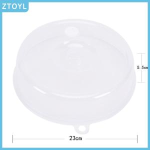 ZTOYL Clear Microwave Plate Cover Food Dish Lid Ventilated Steam Vent Kitchen Cooking