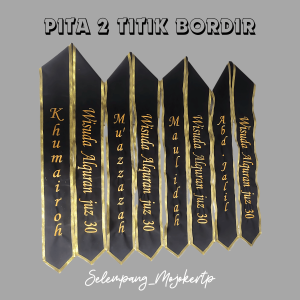 1 HARI JADI SELEMPANG CUSTOM SELEMPANG WISUDA SELEMPANG NAMA SELEMPANG LEHER SELEMPANG KALUNG NAMA