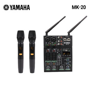 yamaha/MK-20 mixer audiomikser with 2 Wireless Mic3-Band EQ per ChannelUSB Interface/48V Phantom Power/Bluetooth