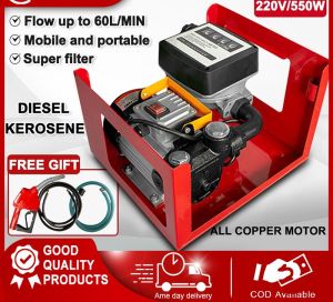 550W fuel self priming delivery pump 220V large flow and high-precision quantitative small car mounted fuel dispenser