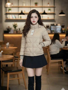 C2. Áo Phao Lông Vũ Siêu Nhẹ Dáng Lửng Nữ Có Mũ Tháo Rời Nhiều Size M-2XL Chất Mềm Mại Giữ Ấm tốt phù hợp thời tiết lạnh Mùa Đông phong cách sang trọng