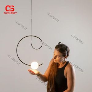 Đèn Chùm Kim Loại Cong Đối Xứng Hiện Đại Cao Cấp