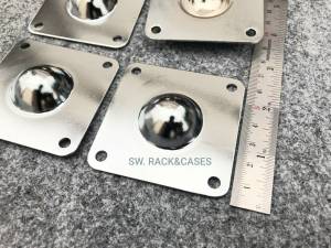 ฐานแร็คตัวบน (ราคาต่อแพ็ค 4 ตัว)ขาแร็คชุบโครเมียมเงา ตีนแร็ค อุปกรณ์ประกอบแร็ค วัสดุเหล็กหนาชุบโครเมียมเงา แข็งแรงได้มาตรฐาน