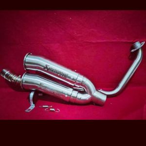 Knalpot Akrapovic megaphone cabang untuk Vixion R15 Gsx CBR Cb Byson Tiger Verza satria dll