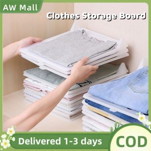 10pcs Clothes Folding Board Quick Folding Board Clothing Divider Travel Closet Lazy Storage Folding Clothes Organizer