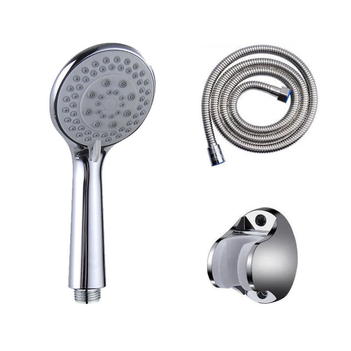 3 Pieces Packs Fixed Shower Head High Pressure 5 Spray Modes Rain High ...