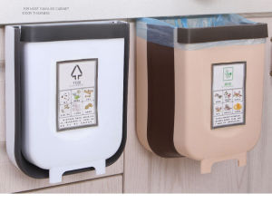 Wall Mounted Foldable Hanging Trash Bin: A Compact Solution for Kitchen Cabinets