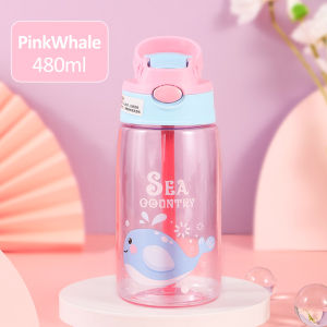 Ivorybaby 480ML Straw Cup For Kids Baby Sippy Cup for Toddler Leak-proof and Drop-proof Straw Cup