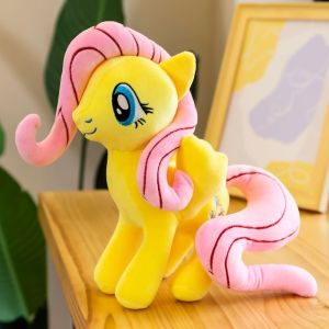 Genuine My Little Pony Plushie Rainbow Dash Unicorn Toys For Girls Gifts Universe Princess Moon Princess Nightmare Month Crane Machine Anime Plush Boneka Besar