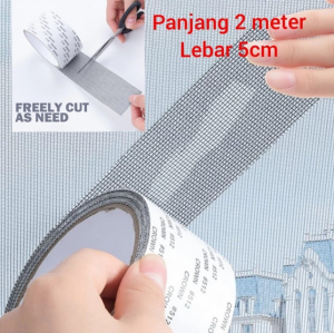 Lakban Kawat Roll 2 Meter repair Lakban Penambal Kawat Jendela Anti Nyamuk