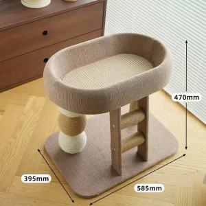 【🔥🔥SG SPOT】3.0 Upgrade Sisal Cat Climbing Frame 100% Sisal Oval Cat Scratching Board with Stair Cat Posts