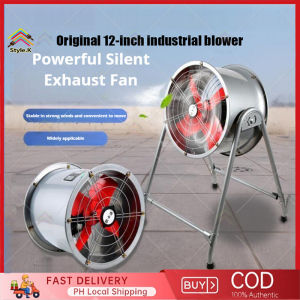 Original 12-inch industrial blower pipeline fan heavy-duty exhaust fan exhaust fan industrial fan