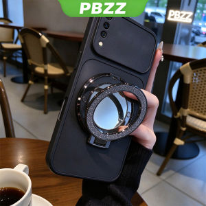 Feadship Case for SAMSUNG A50 A50S A30S phone casing Softcase shockproof Cover new design aesthetic cute Burgundy Makeup mirror with holder for girls DSCHZJ1