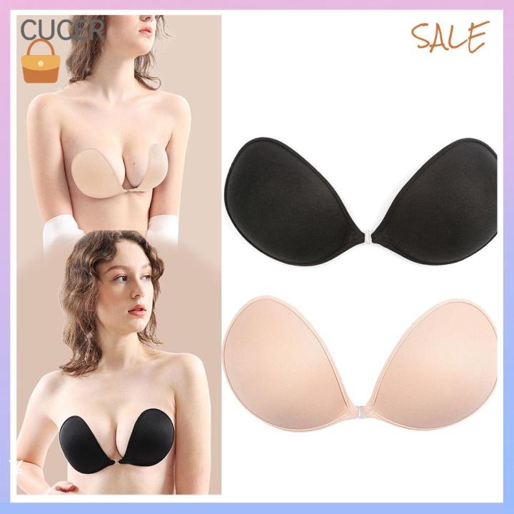 Invisible Silicone Strapless Sticky Waterproof Plunge Bra Inserts