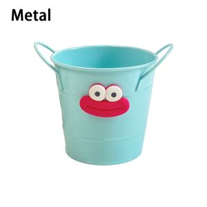 MASSMEDIA5IA6 Big Mouth Pencil Holder Cartoon DIY Pen Container Round Desktop Storage Buckets Students Stationery