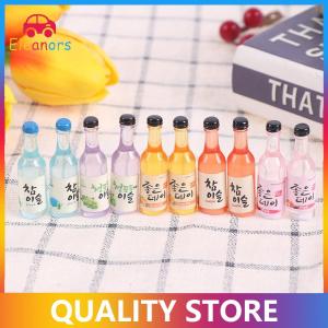 [Eleanor] 10pcs 1 12 Dollhouse thu nhỏ nhựa bia chai mô phỏng chai rượu vang mô hình