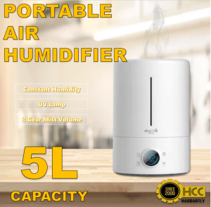 Portable Air Humidifier 5L Capacity Intelligent Constant Humidity UV Air Purifiers
