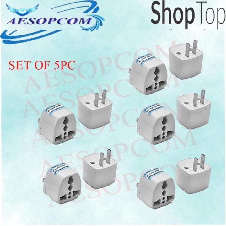 Set Of 5universal Ac Travel Power Plug Conversion Adaptor Lazada Ph 2343