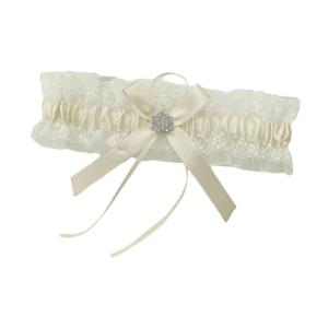 Lace Garter Belt Bridal Wedding Garter for Bride with Elastic BandRhinestones Pearls Lace Garter Gifts for Women Girls