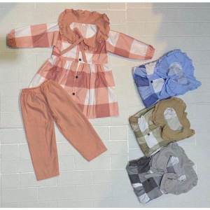 Pakaian Anak Perempuan Terbaru / One set Bunga Tulip / Baju Setelan Muslim Anak