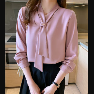 Women V neck Short Sleeve Solid Color Elegant Business Chiffon White Shirt
