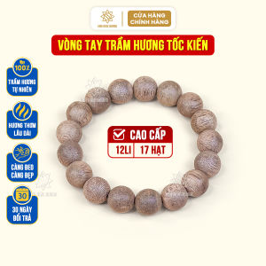 Vòng tay trầm hương tốc kiến cao cấp cho nam Sơn Mộc Hương mang ý nghĩa phong thủy may mắn tài lộc