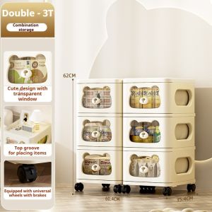 🌟Kids Room Essential】LIVING STORE Toy Storage Rack Baby Organizer Rak Mainan Kanak Drawer Storage Rak Barang Bayi Baby Rack Organizer