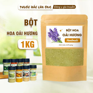 Bột oải hương nguyên chất 1kg huân thảo lavender giúp kháng khuẩn khử mùi lưu hương cơ thể